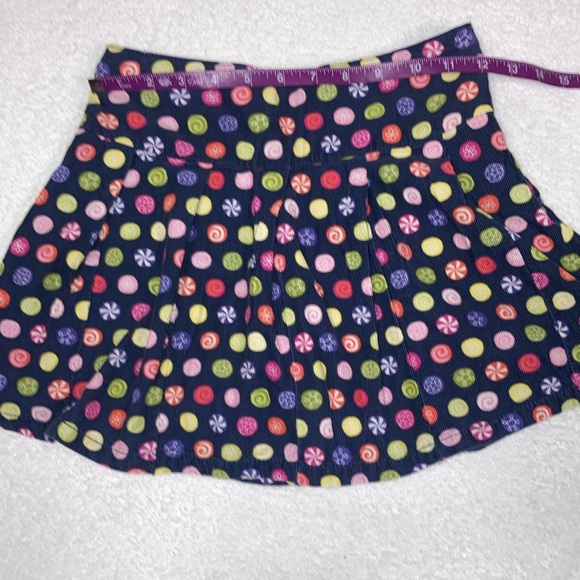 Gymboree candy shop long sleeve embroidered gumdrop top and corduroy skort 8 - Picture 7 of 12